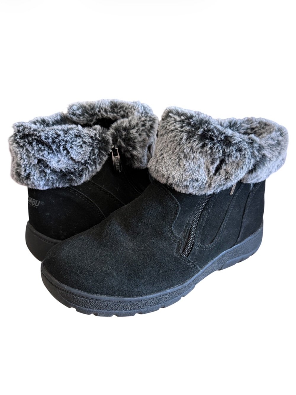 Khombu Jessica fur leather booties